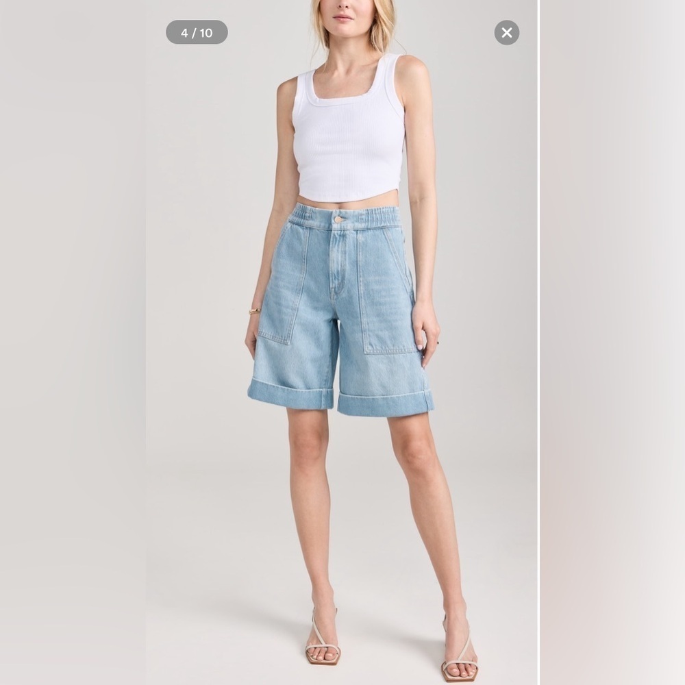 NWT MOTHER SNACKS! The Tasty Utility Short Cuffed, 25